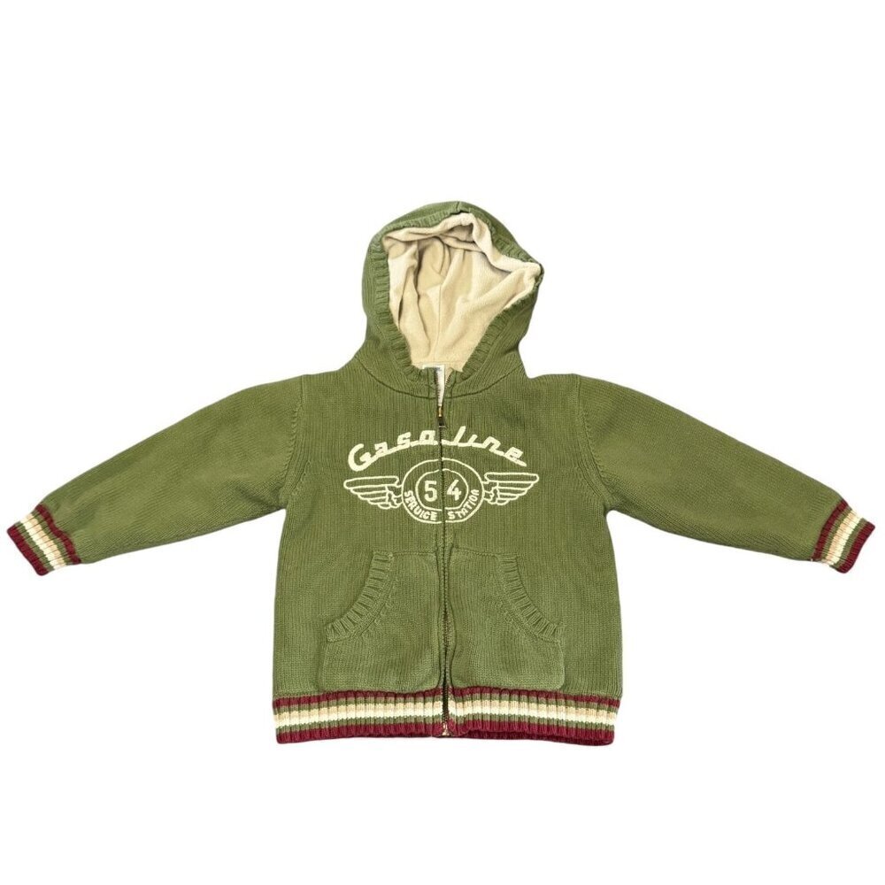 2007 Gymboree American Heritage Line Heavy Fleece And Knit Sweater Jacket 5